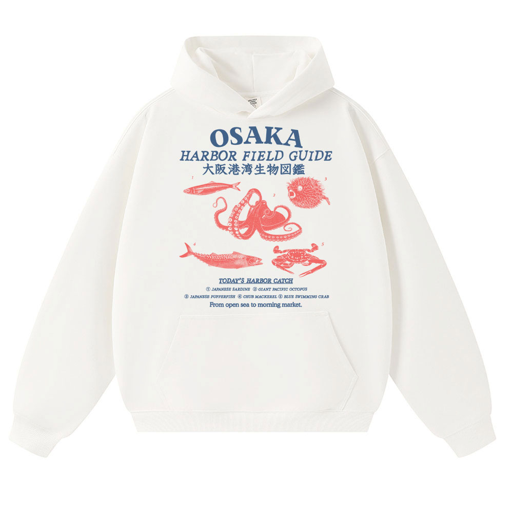 Japanese Women Lifestyle - Hoodie Panduan Lapangan Pelabuhan Osaka Gaya