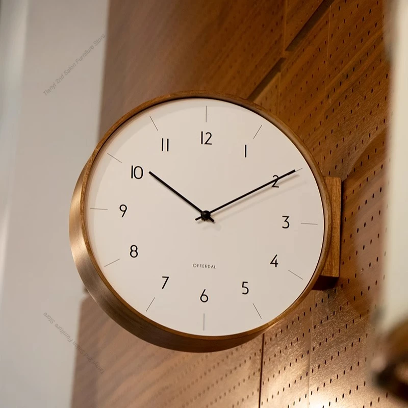 Japanese Luxury Lifestyle - Jam Dinding Kayu Solid Bergaya Jepang,