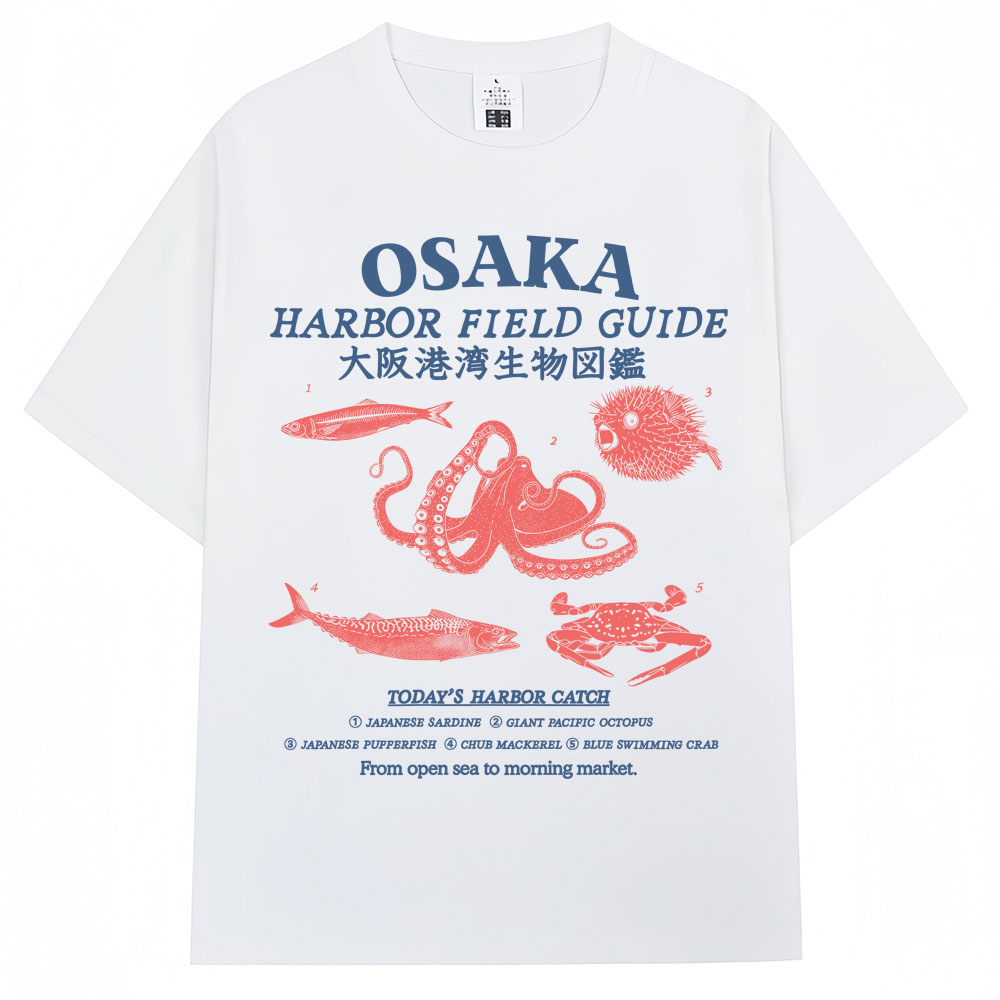Japanese Women Lifestyle - Kaos Grafis Panduan Pelaut Pelabuhan Osaka