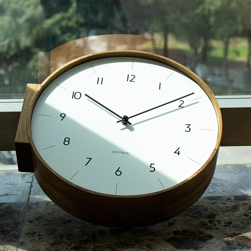 Jam Dinding Kayu Solid Bergaya - Japanese Luxury Lifestyle ulasan dan harga