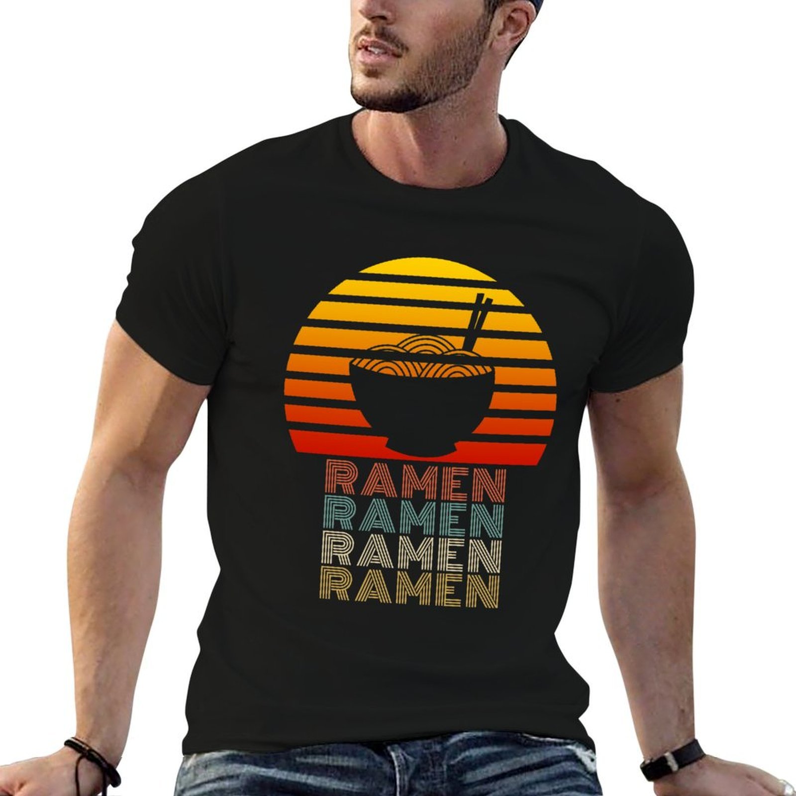 Ramen Life Kaos Gaya Retro Vin - Japanese Daily Lifestyle ulasan dan harga