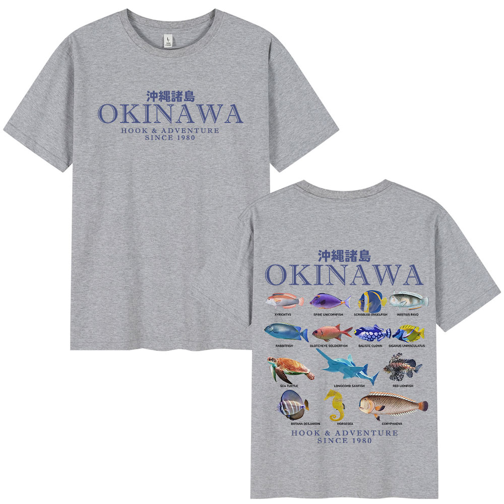 Kaus Ikan Laut Okinawa Kaus Le - Japanese Women Lifestyle ulasan dan harga