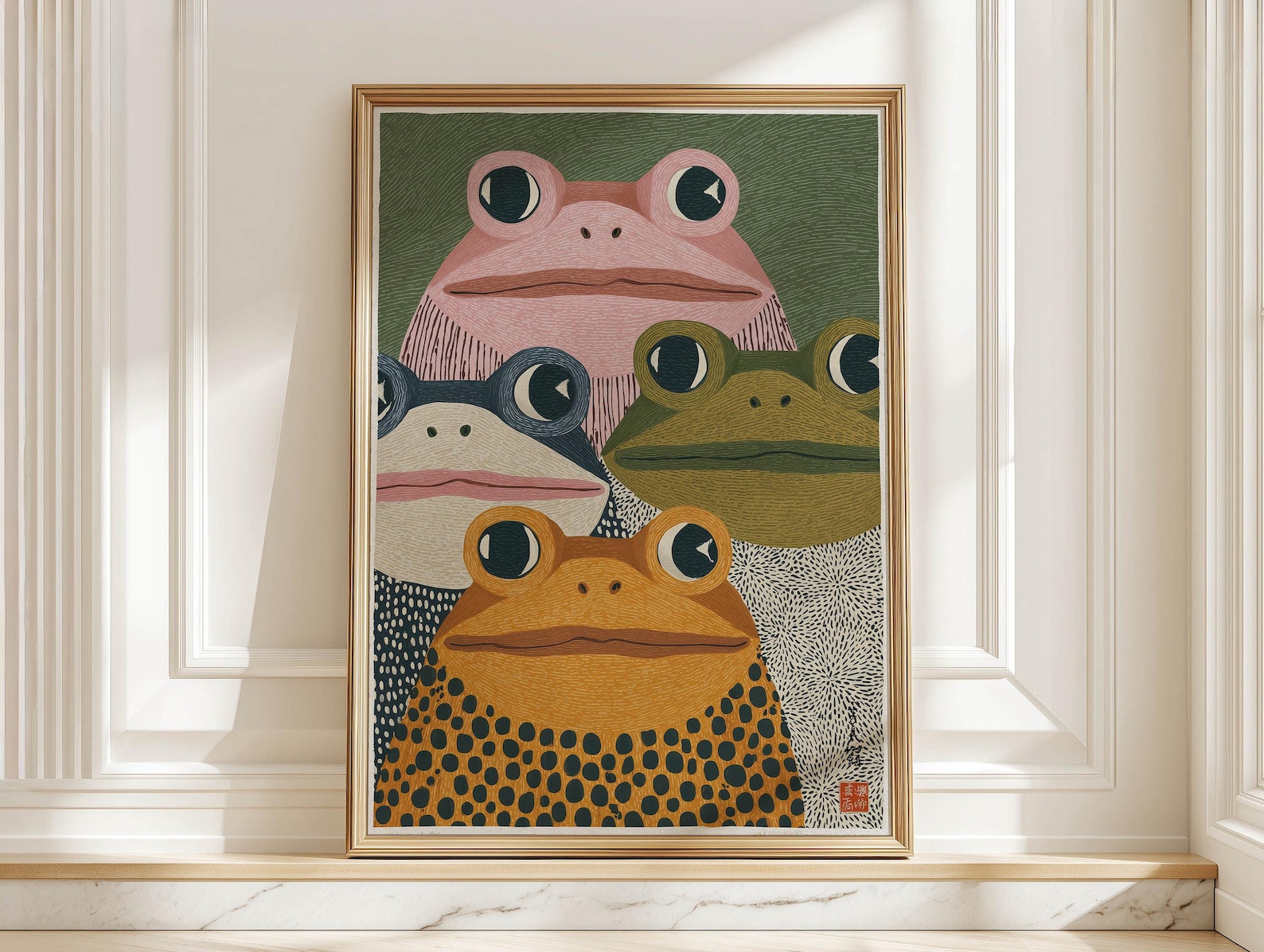 Cetakan Seni Katak Jepang Mode - Japanese Lifestyle ulasan dan harga