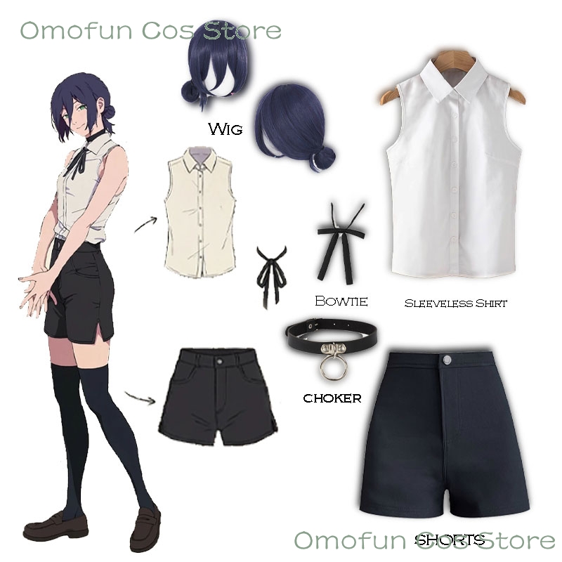 Kostum Cosplay Reze Kemeja Tan - Japanese Lifestyle ulasan dan harga