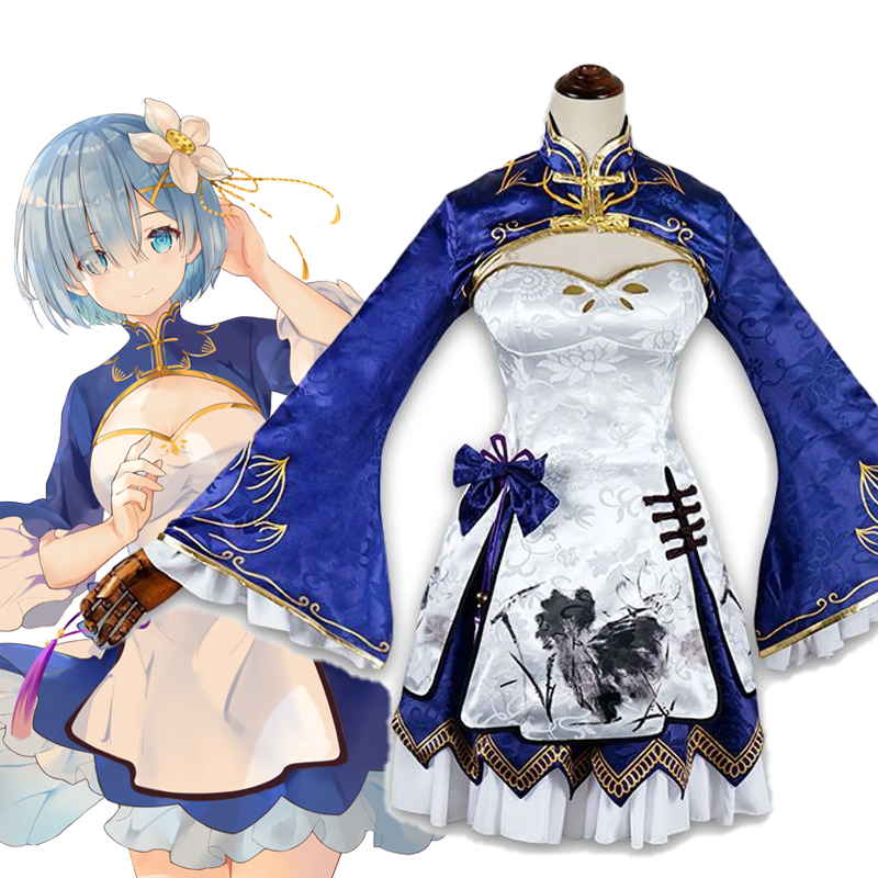Gaun Cosplay Rem Ram Anime Che - Japanese Lifestyle Anime ulasan dan harga