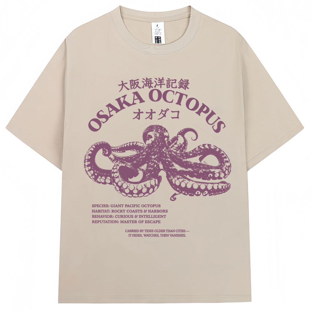 Kaos Gaya Jepang Osaka Octopus - Japanese Women Lifestyle ulasan dan harga