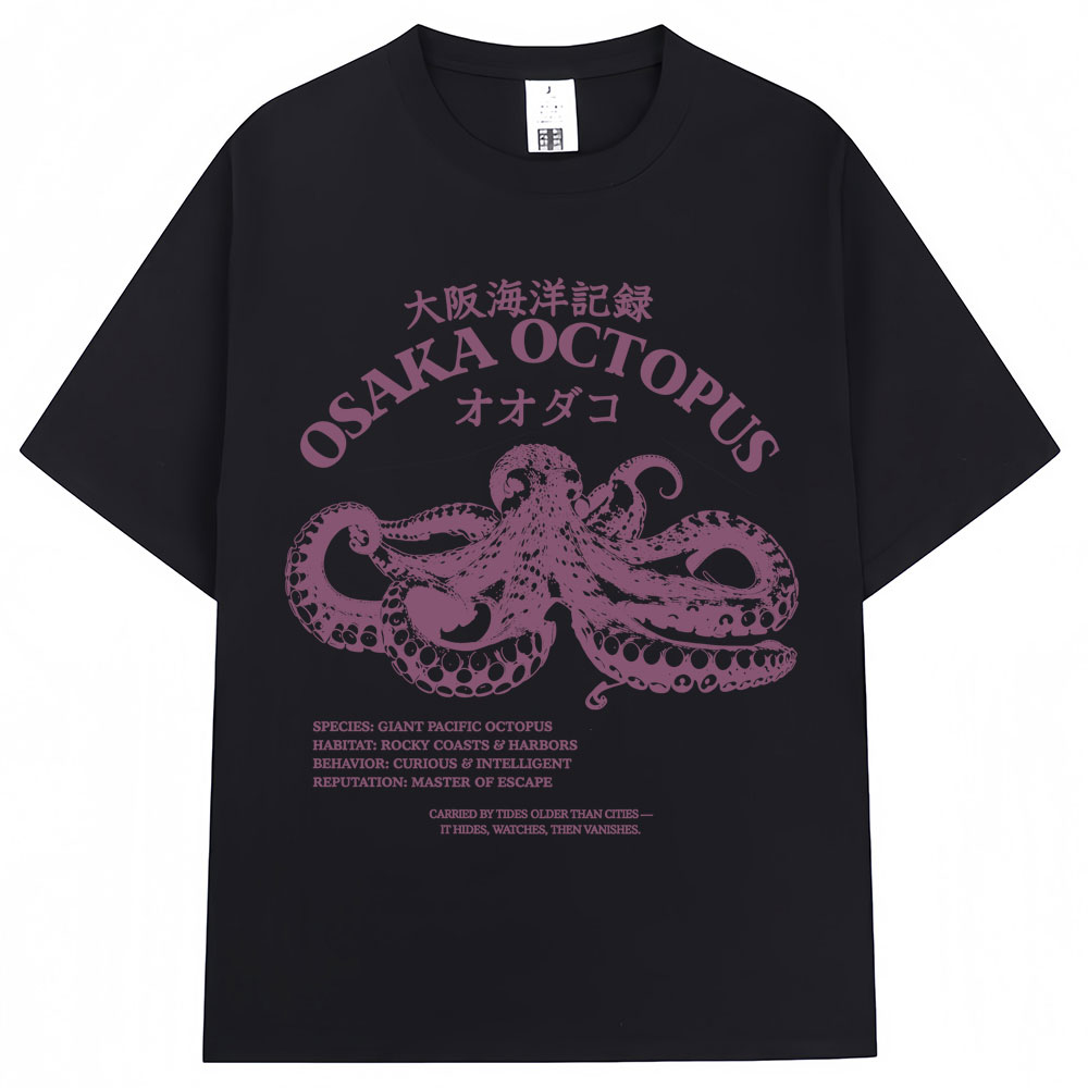Kaos Gaya Jepang Osaka Octopus - Japanese Women Lifestyle ulasan dan harga
