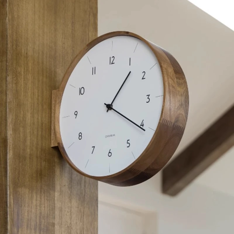 Jam Dinding Kayu Solid Gaya Je - Japanese Luxury Lifestyle ulasan dan harga