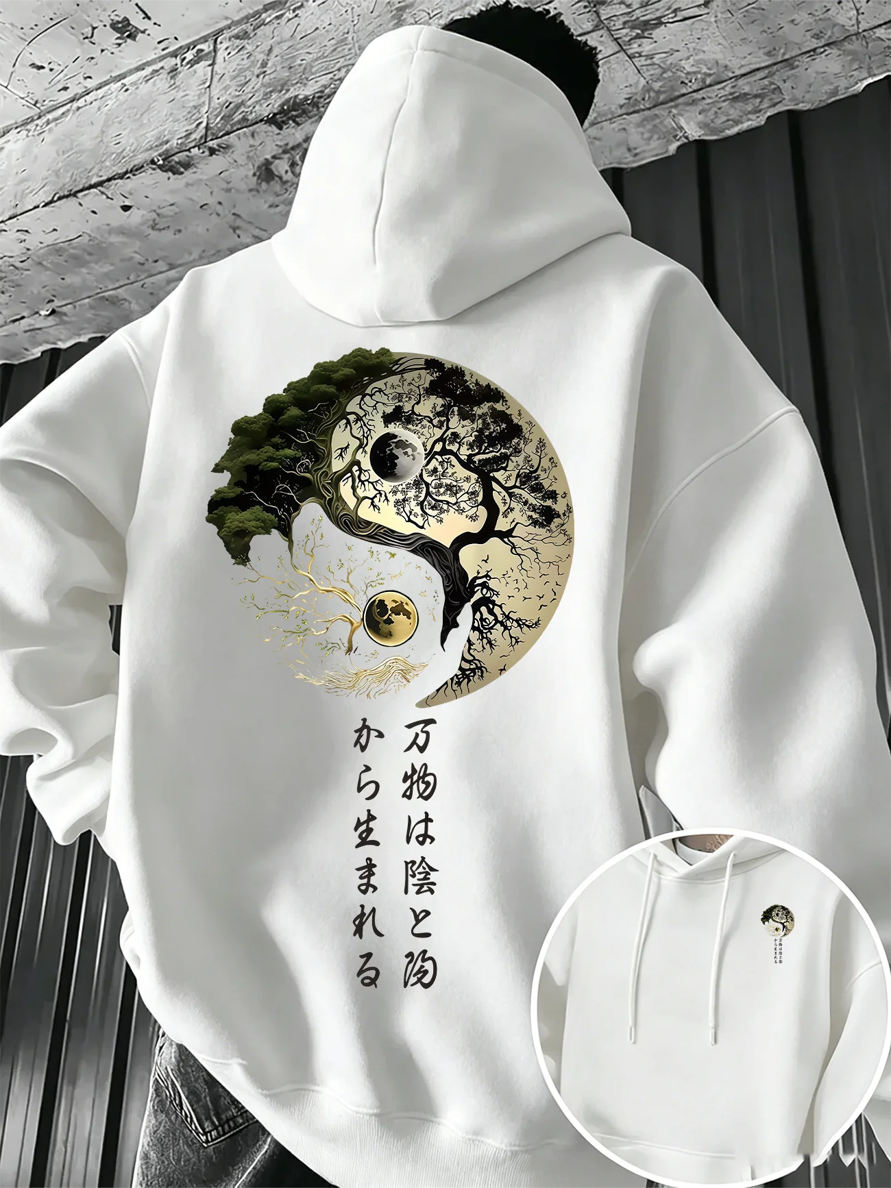 Sweater Hoodie Pria Musim Gugu - Japanese Daily Lifestyle ulasan dan harga